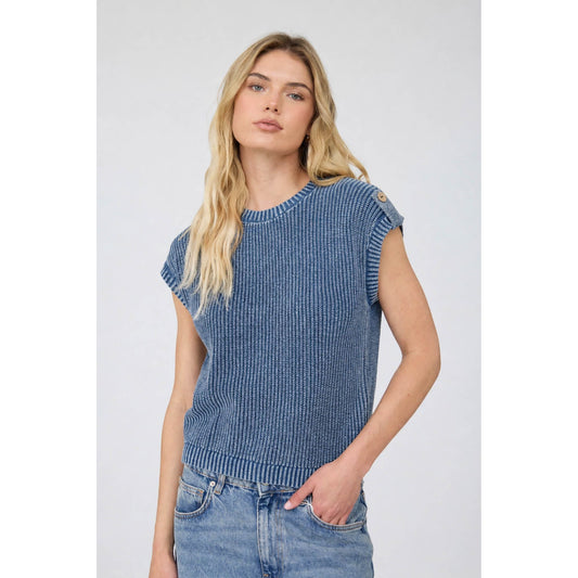 Indigo Drift Knit Top