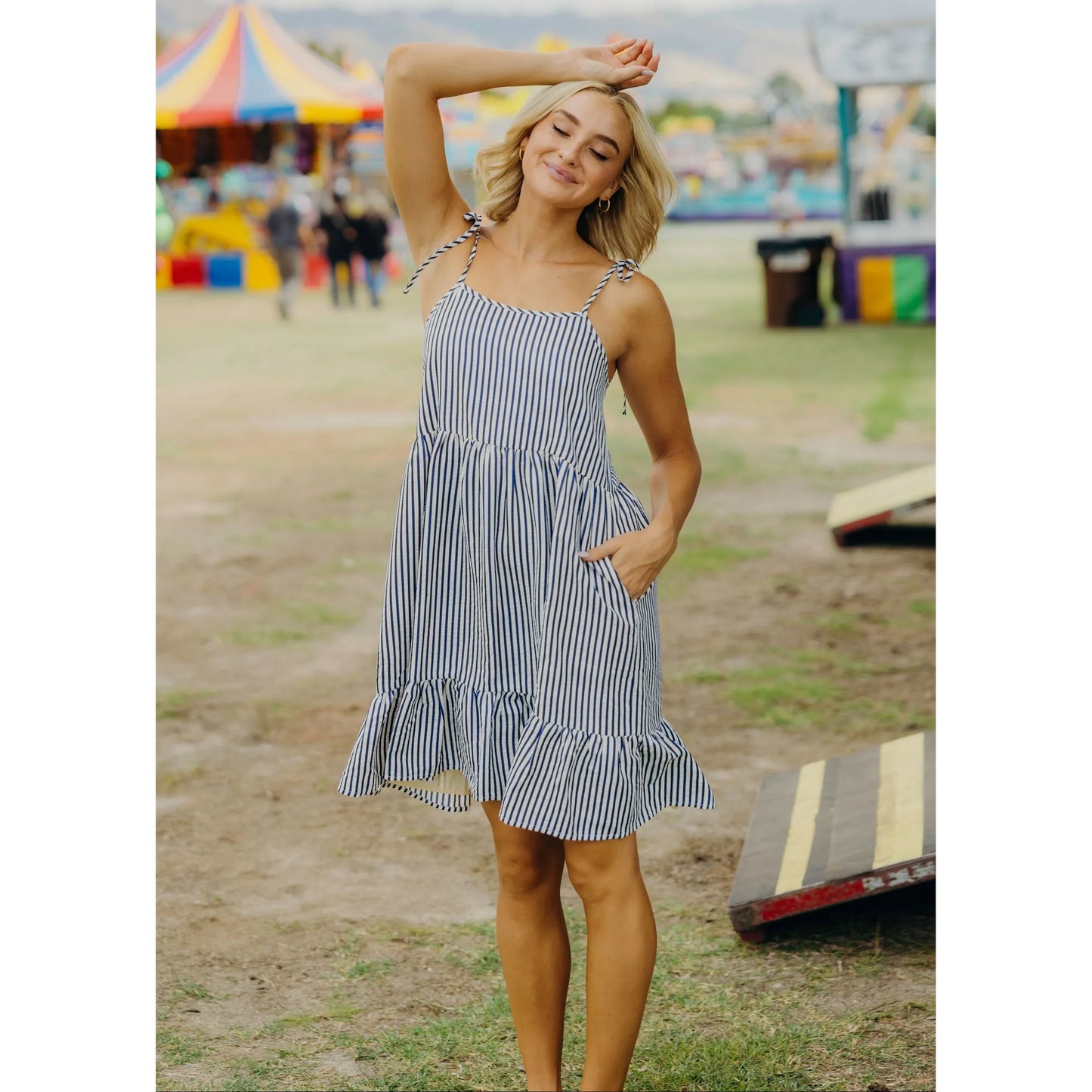 Leon Nautical Stripe Dress