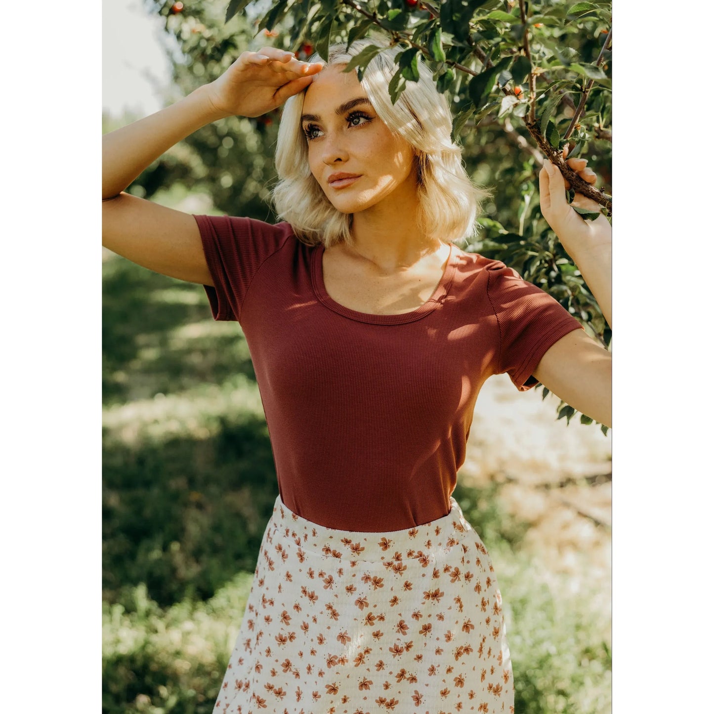 Short Sleeve Scoop Tee