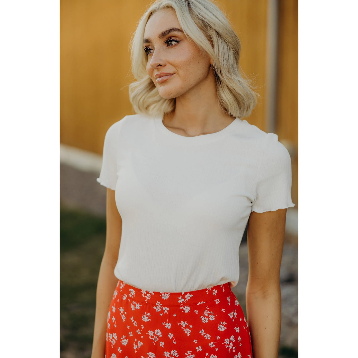 Lettuce Edge Pointelle Tee