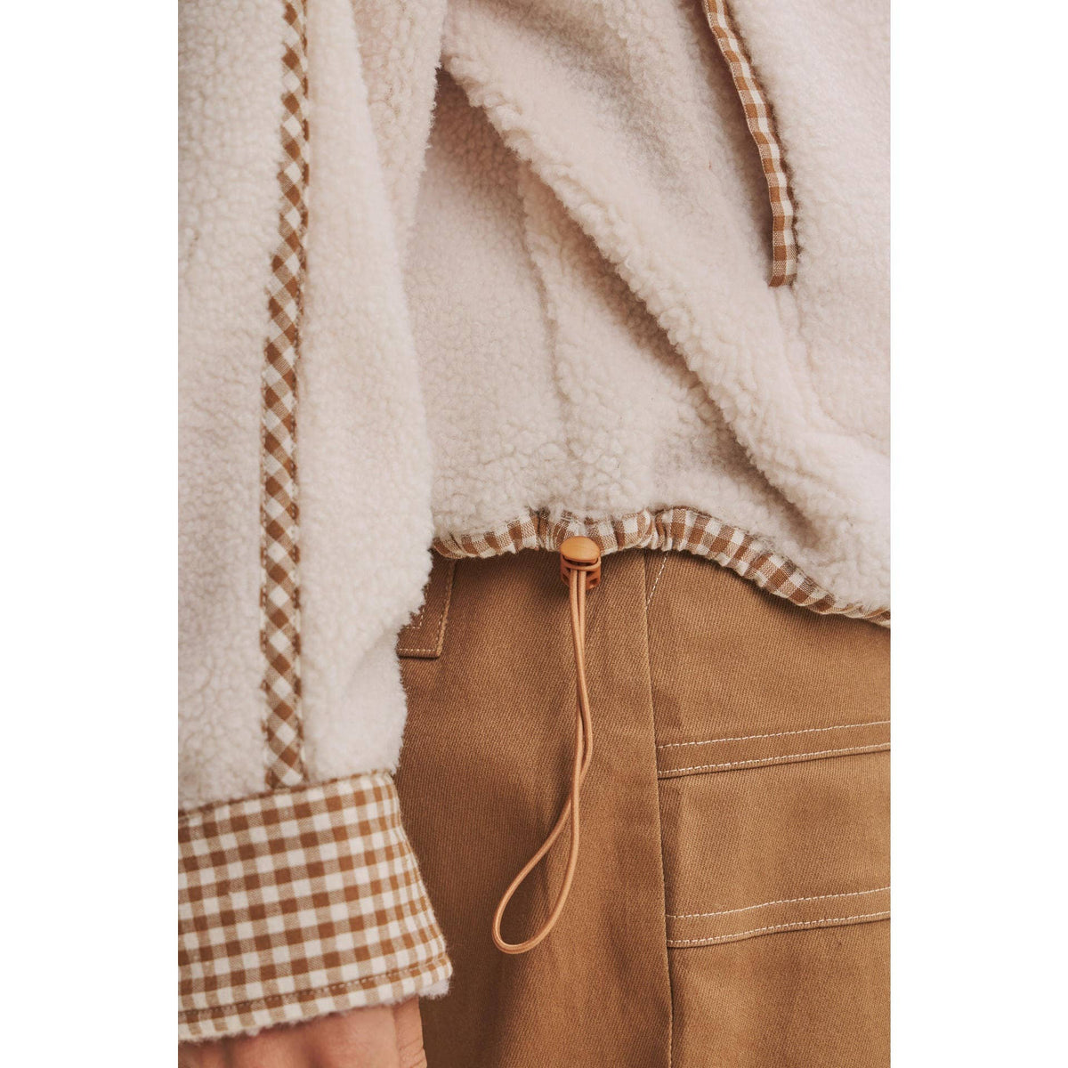 Cozy Cabin Gingham Sherpa