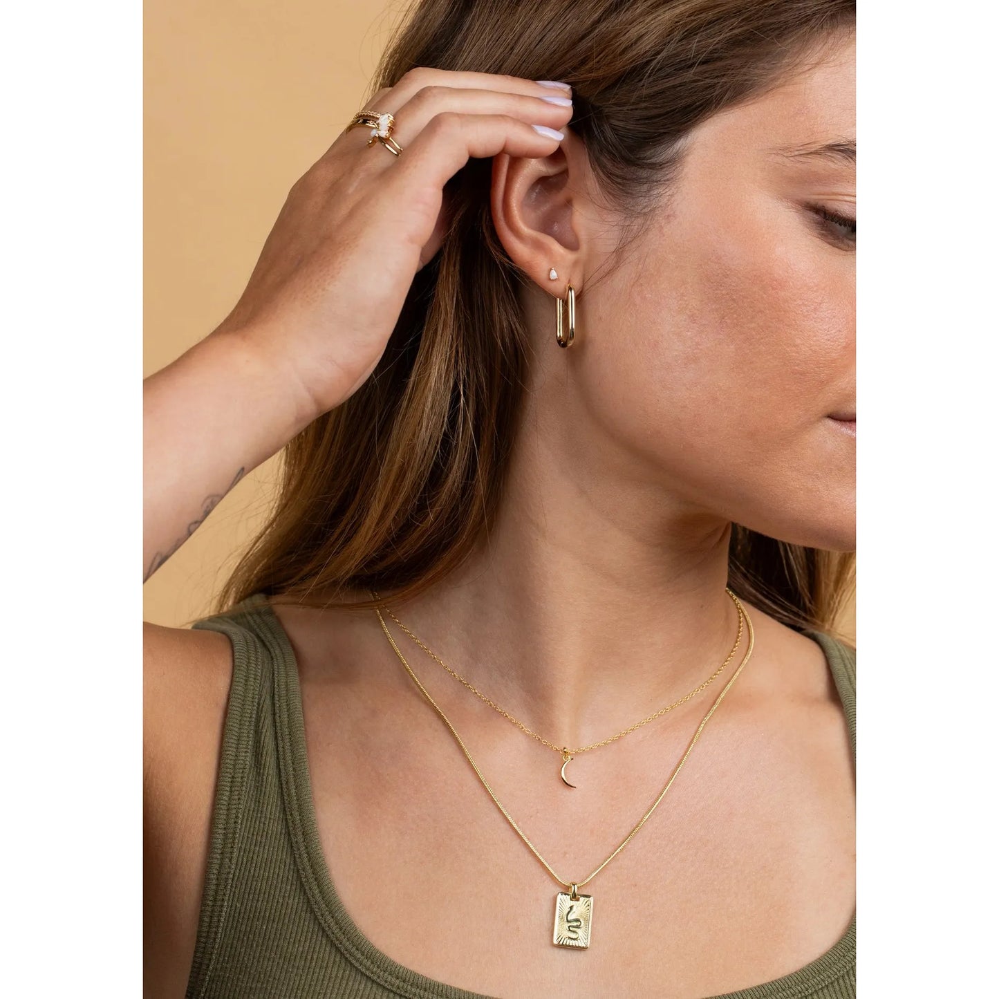 Gold Moon Necklace