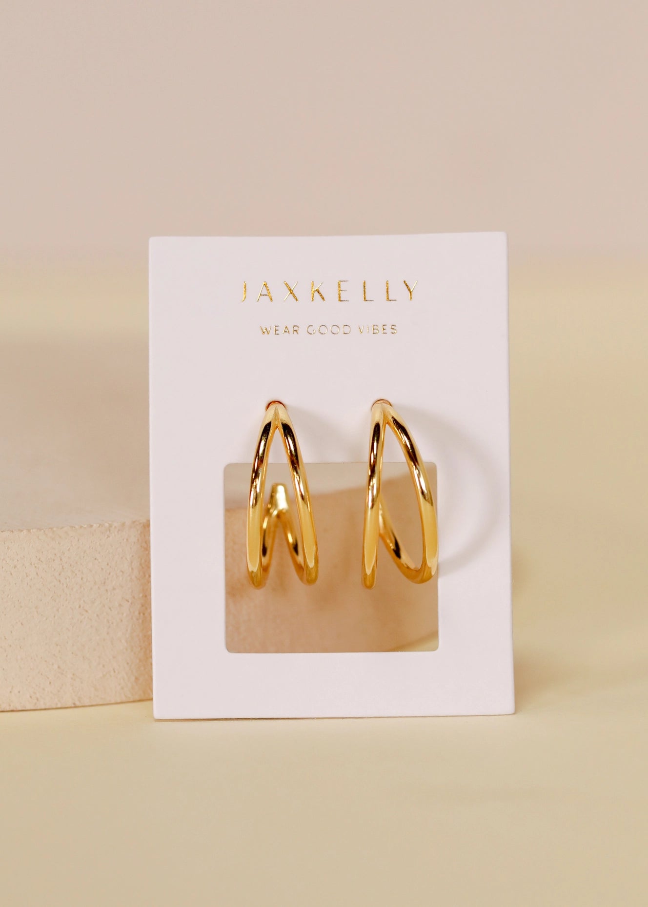 Illusion Double Hoop Earrings