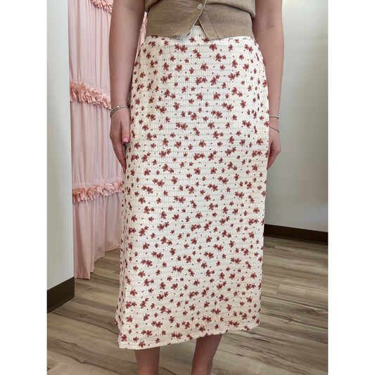 Meadow Textured Midi Skirt