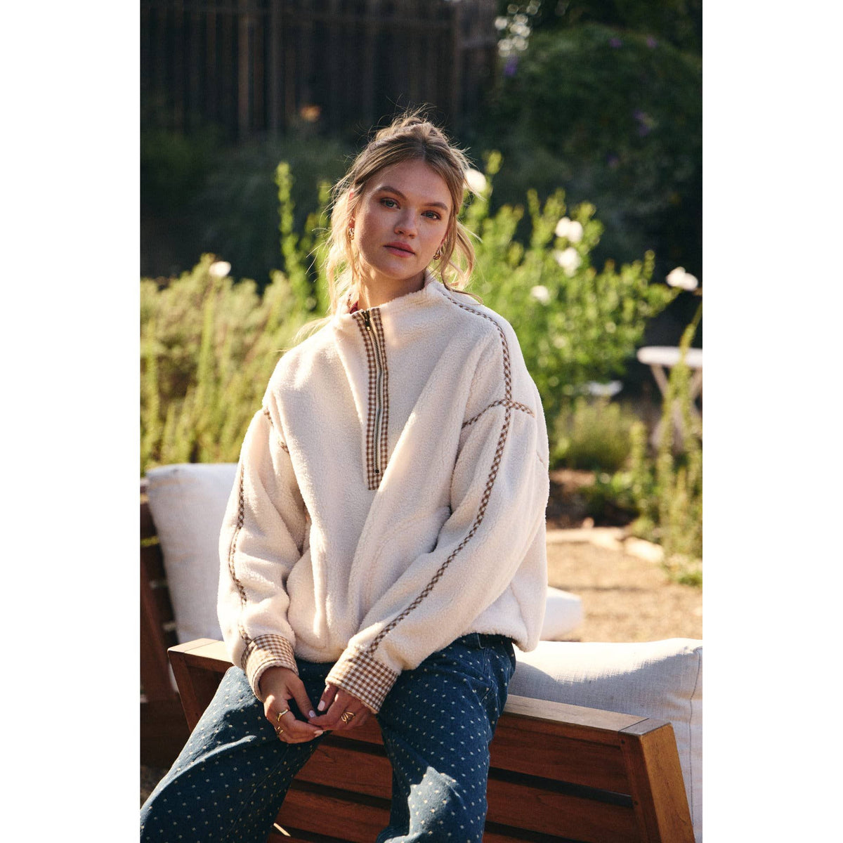 Cozy Cabin Gingham Sherpa