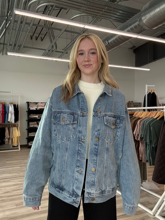 Boxy Cut Denim Jacket