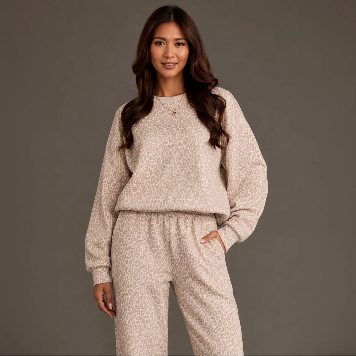 Blush Leopard Sweatpants
