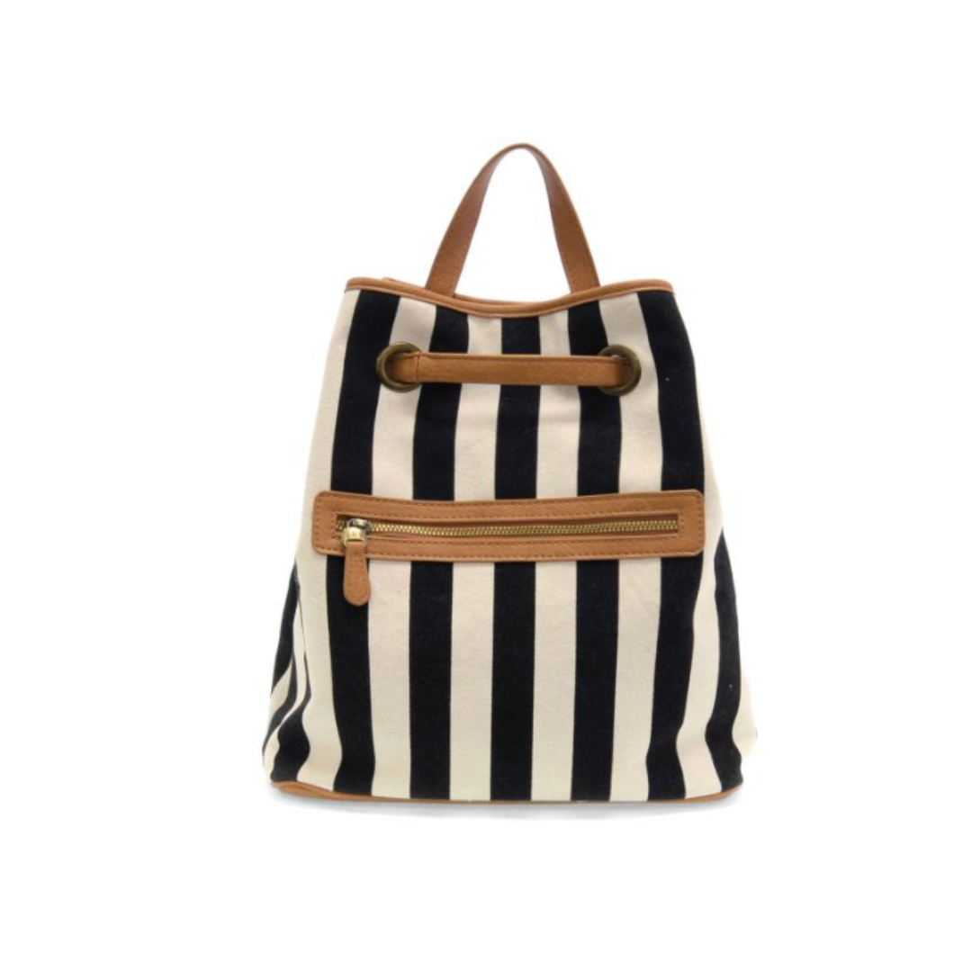 Stripe Canvas Backpack