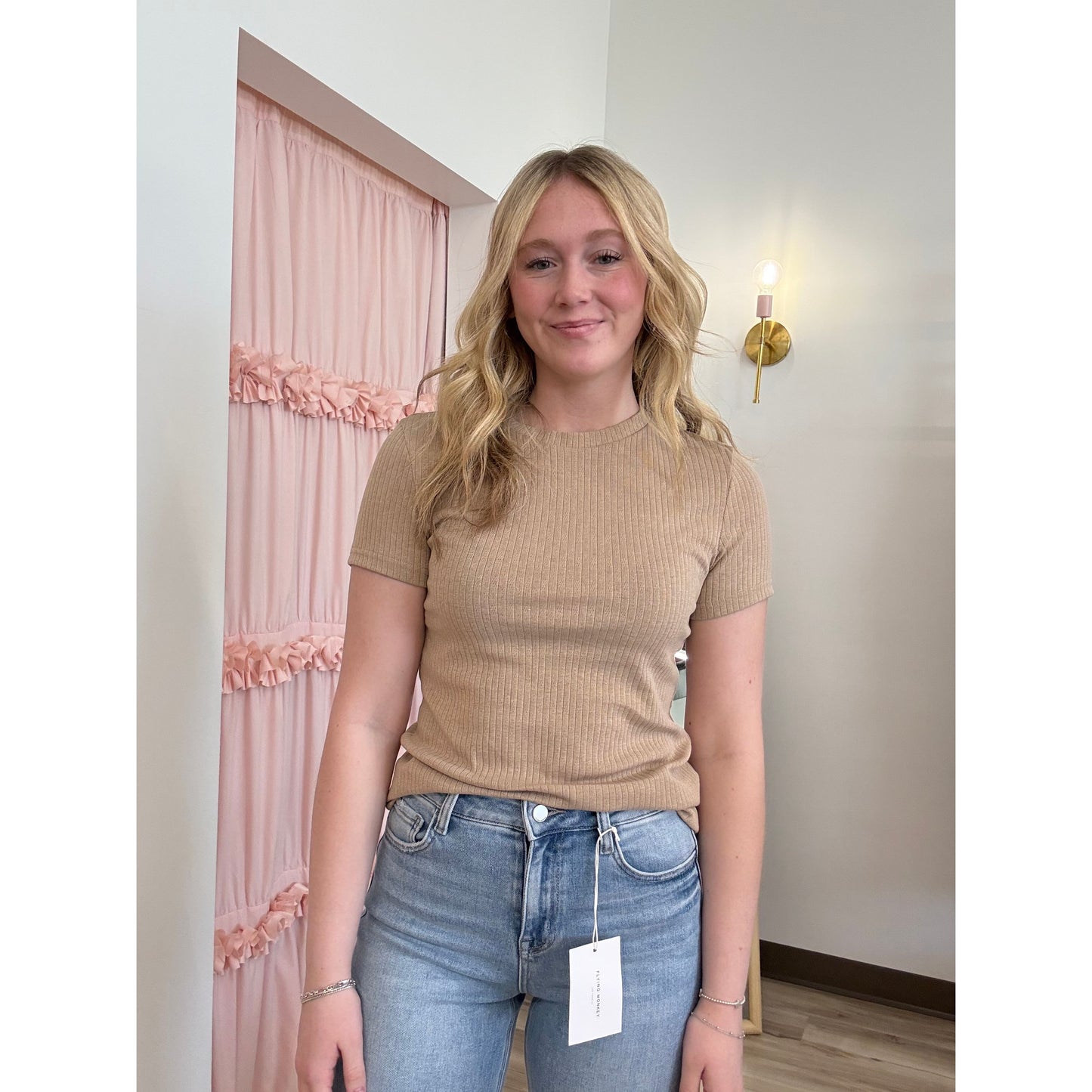 Pointelle Everyday Tee