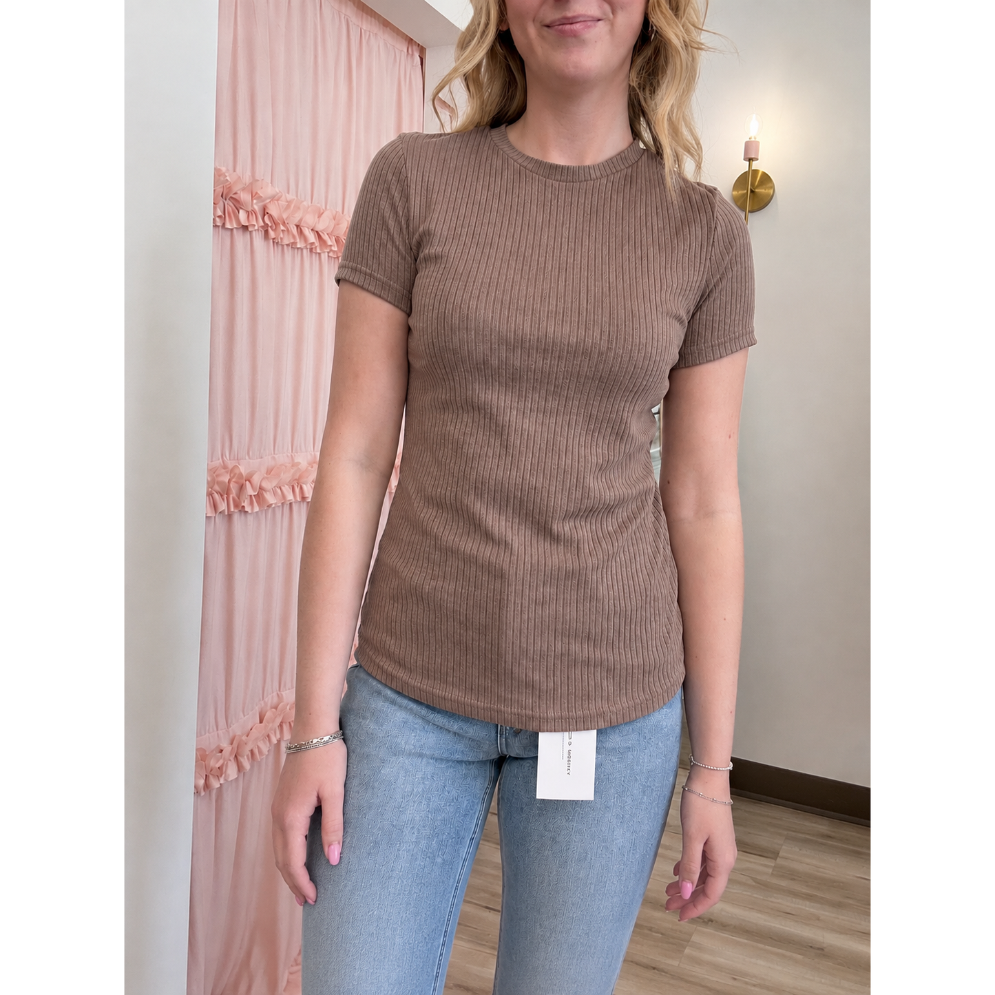 Pointelle Everyday Tee