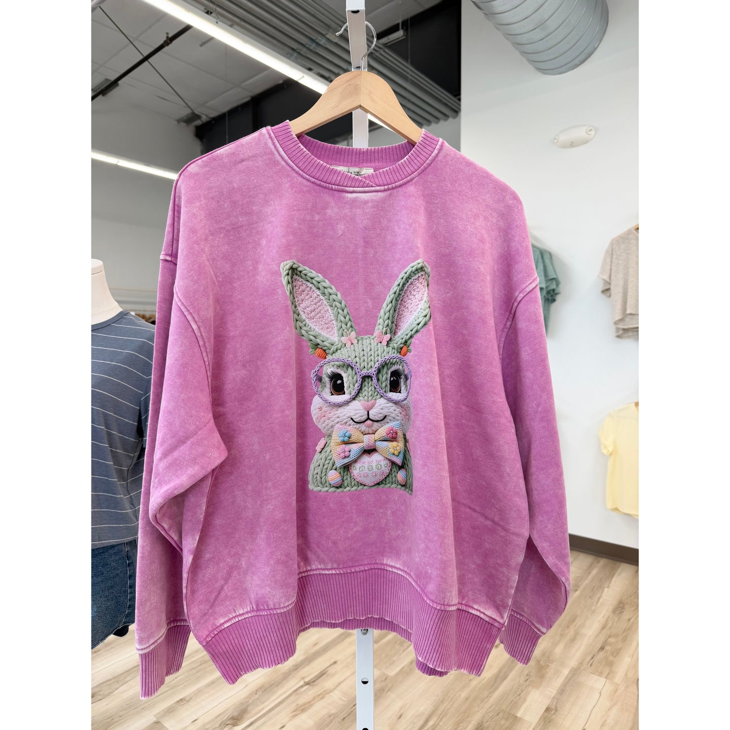 Zenana Easter Bunny Sweatshirt