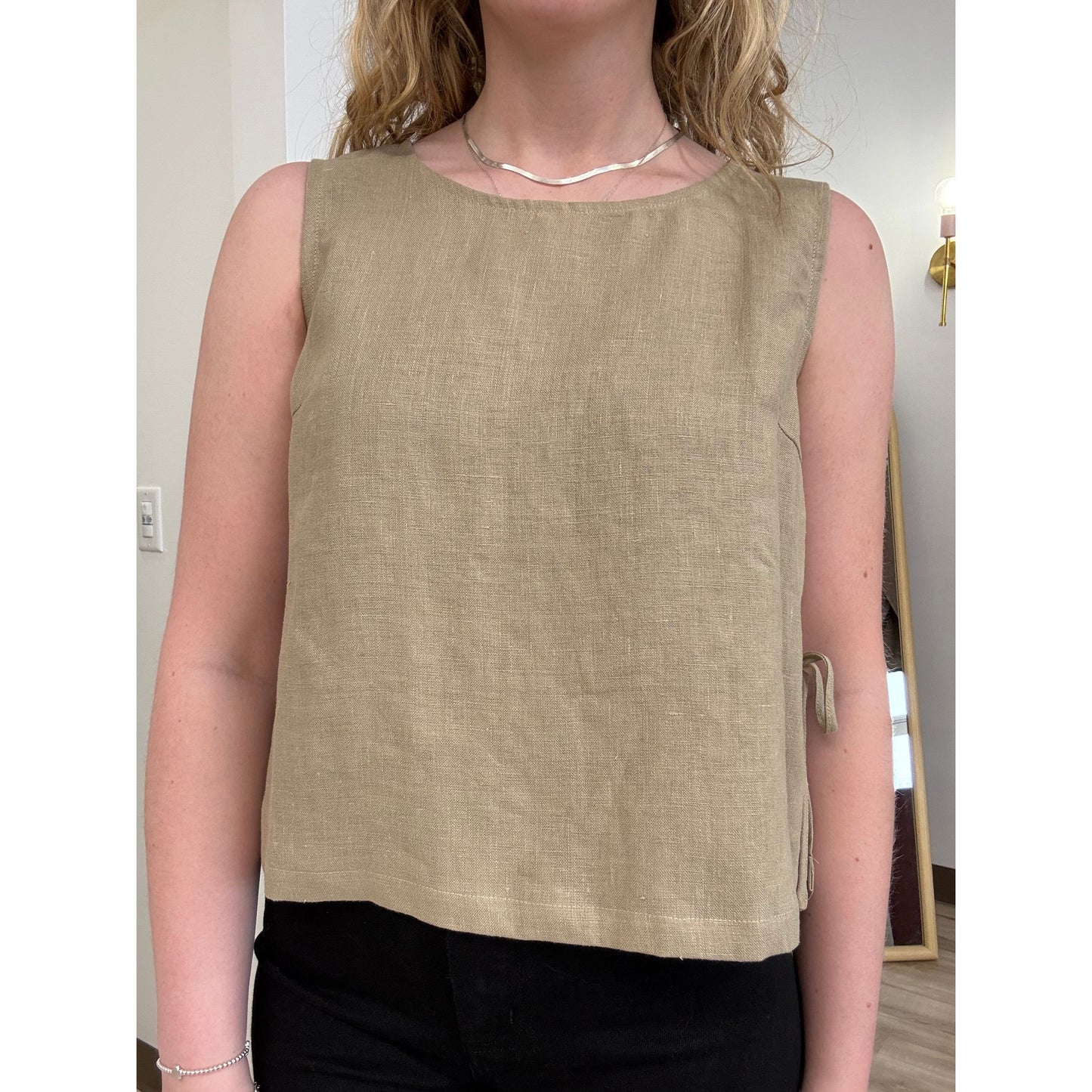 Sienna Linen Tie Top