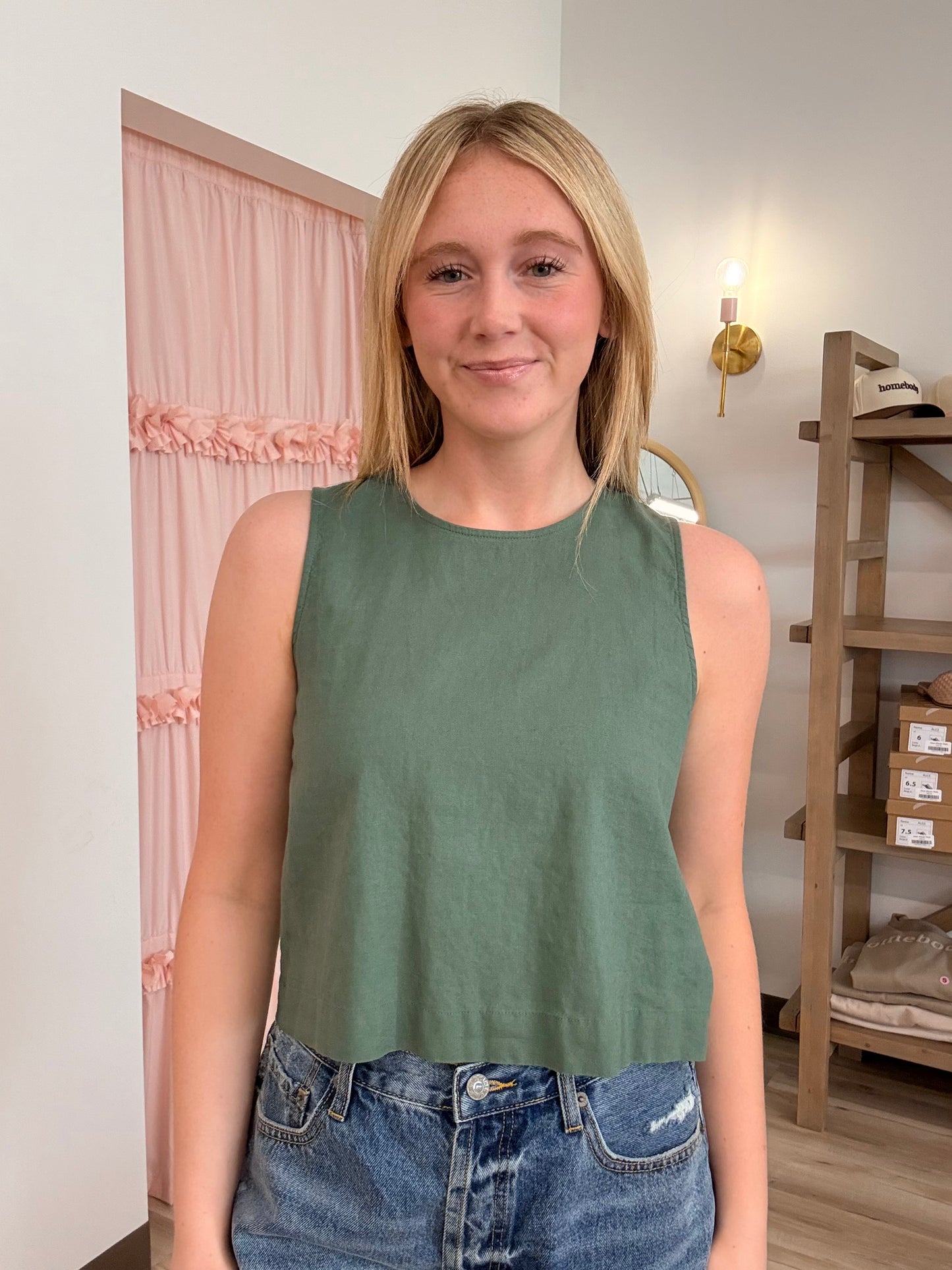 Z Supply Sloane Linen Top – Everglade