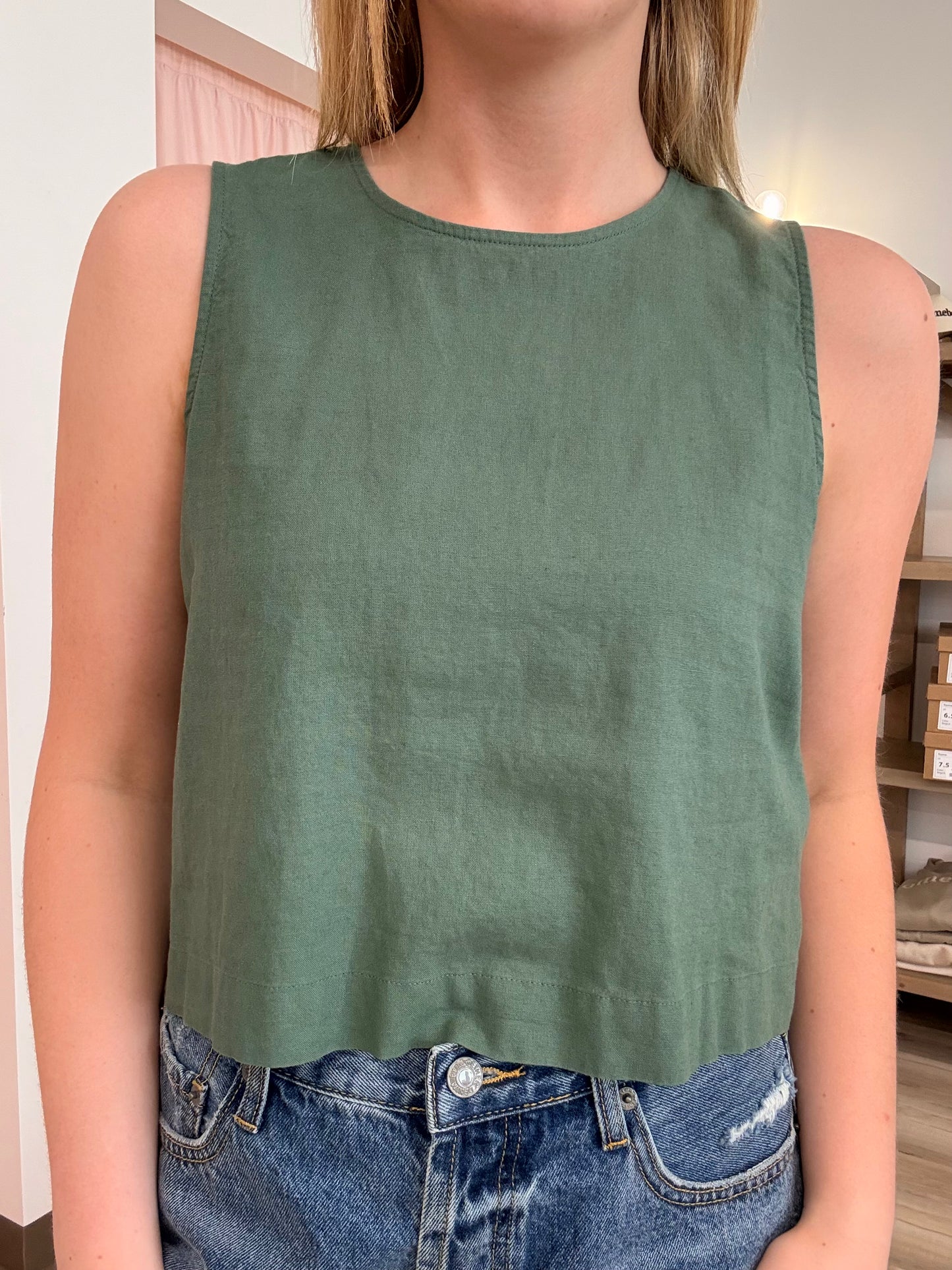 Z Supply Sloane Linen Top – Everglade