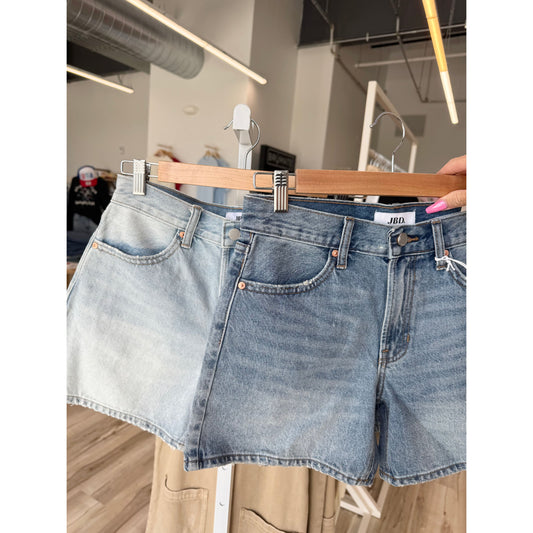 High-Rise Cutoff Denim Shorts