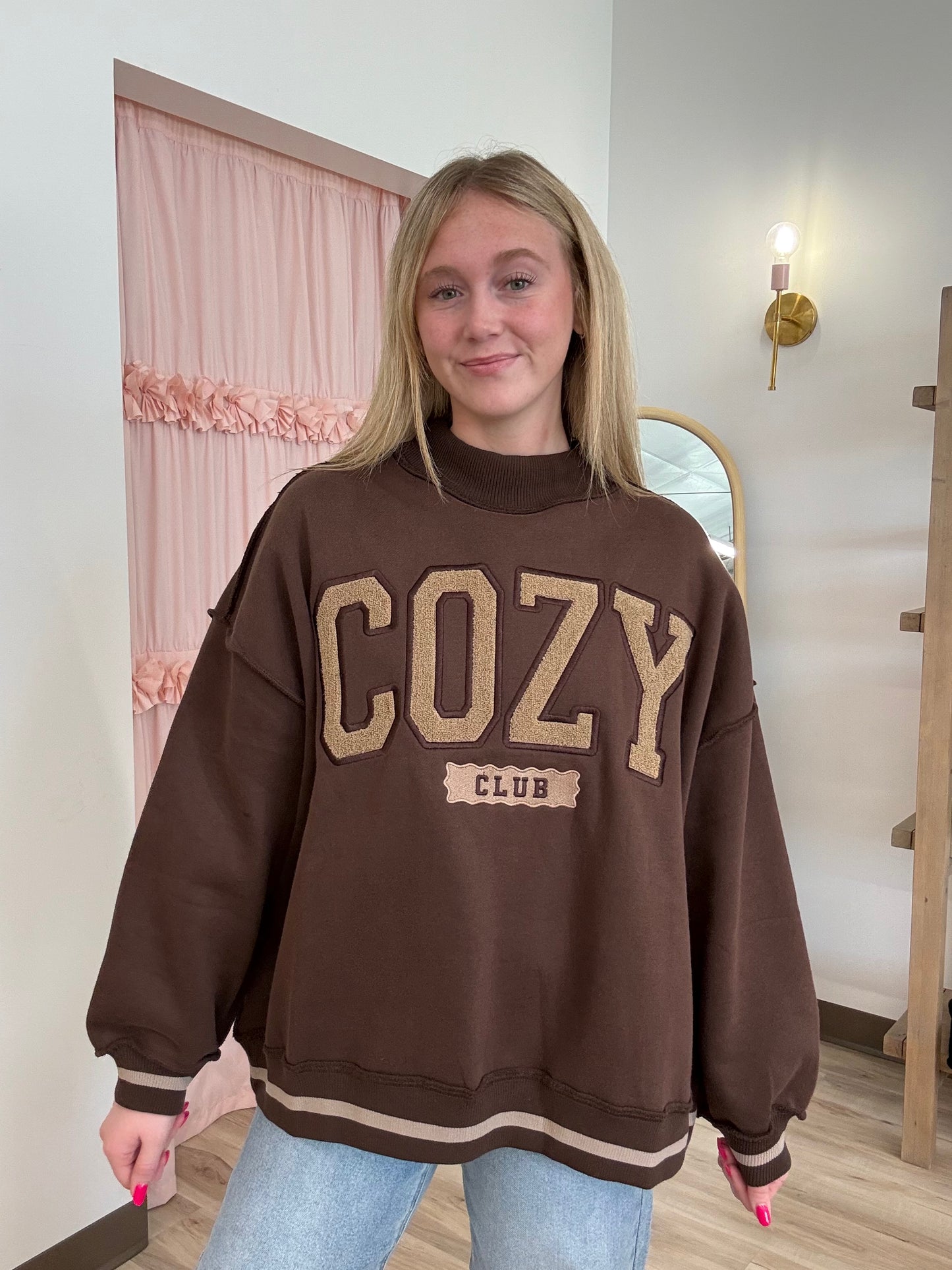 Cozy Club Mock-neck