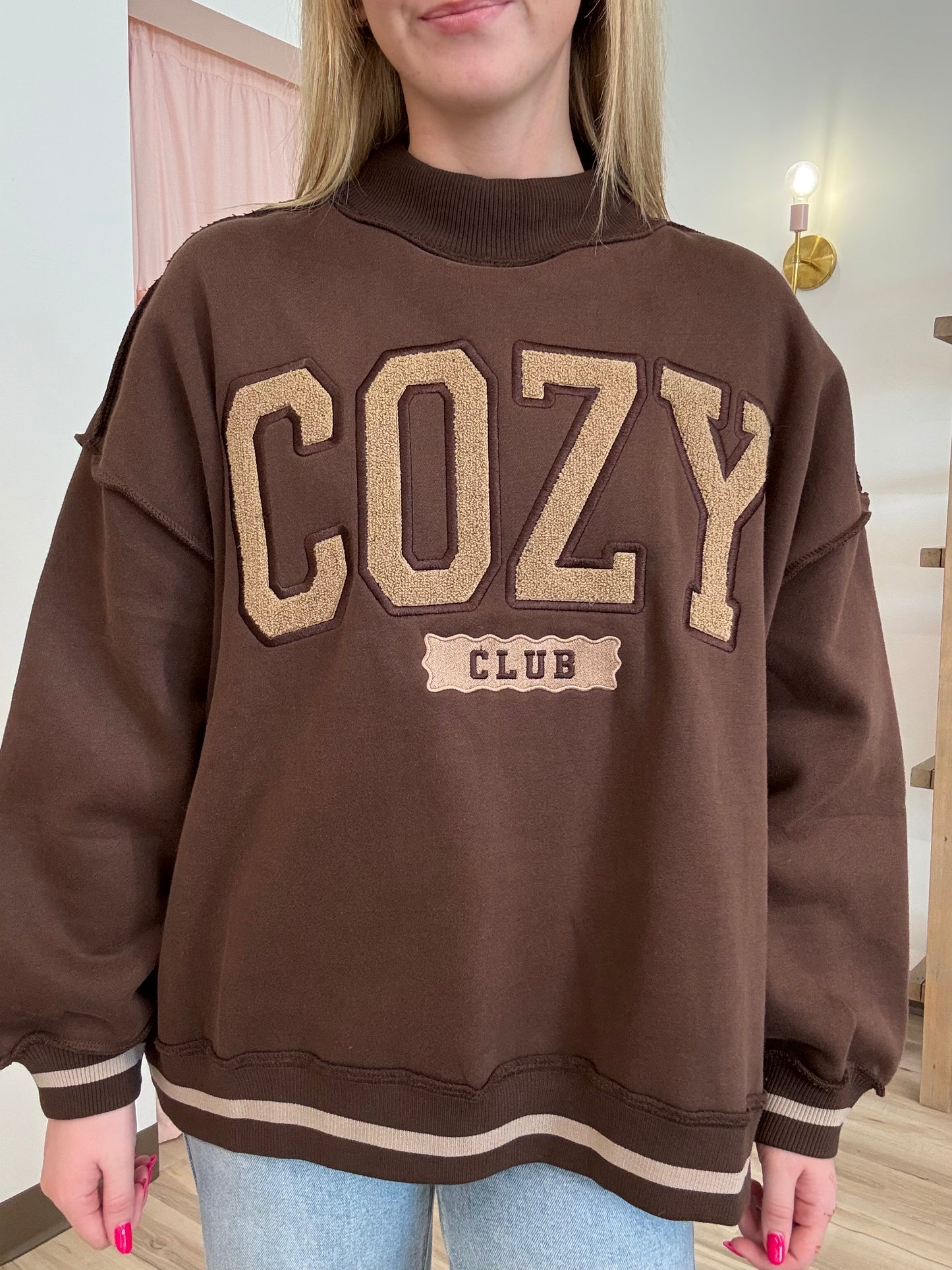 Cozy Club Mock-neck