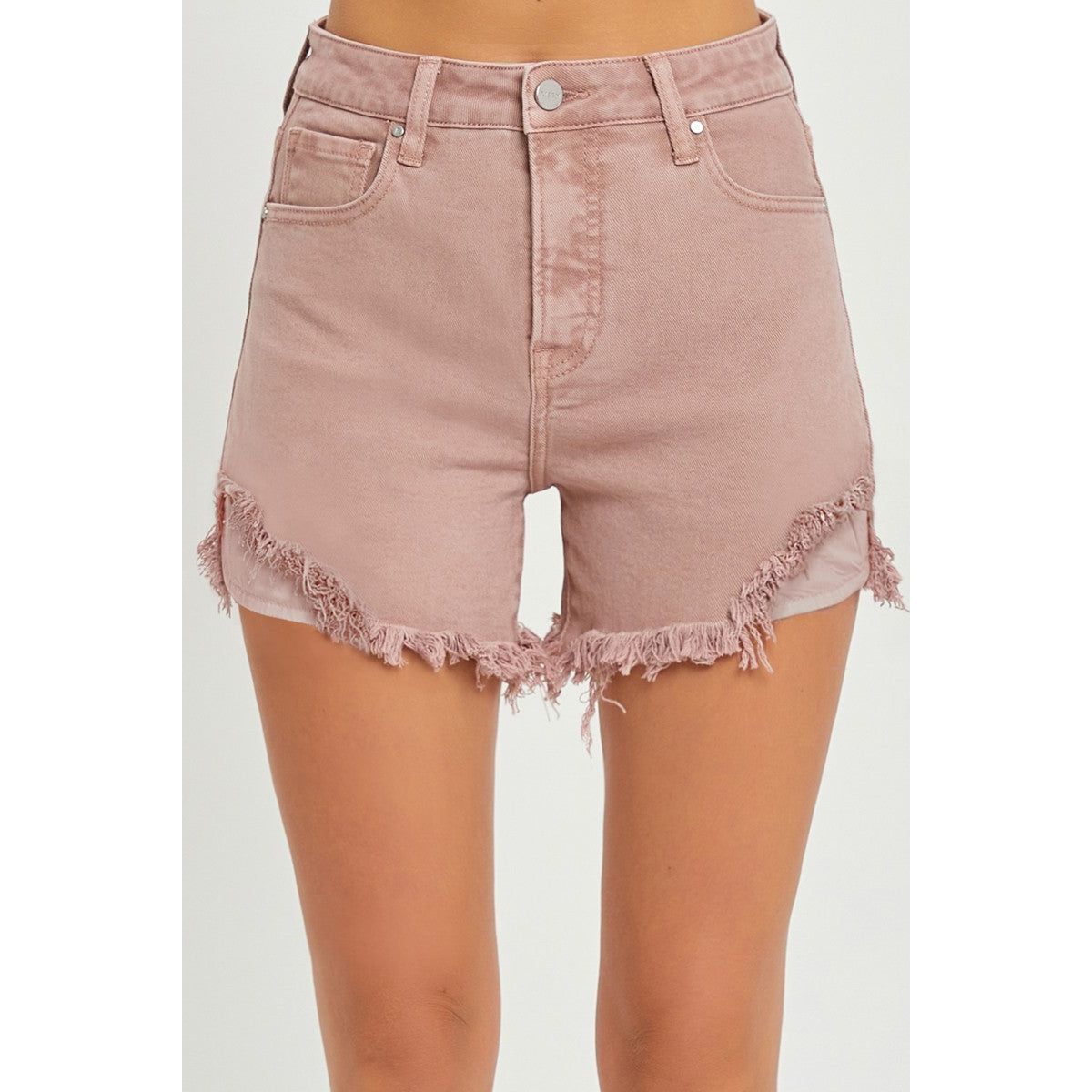 Risen Mauve Denim Shorts