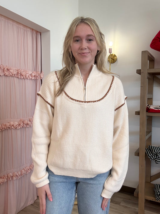 Cabin Air Half Zip Sweater