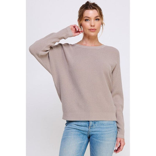 Allie Mini Waffle Texture Dolman