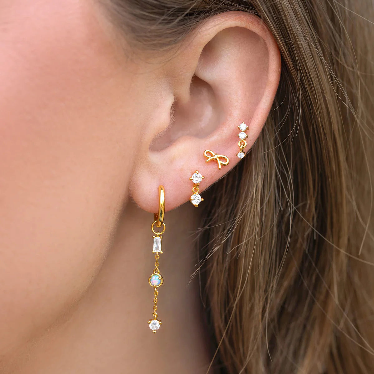 Gold Crystal Dreams Earrings