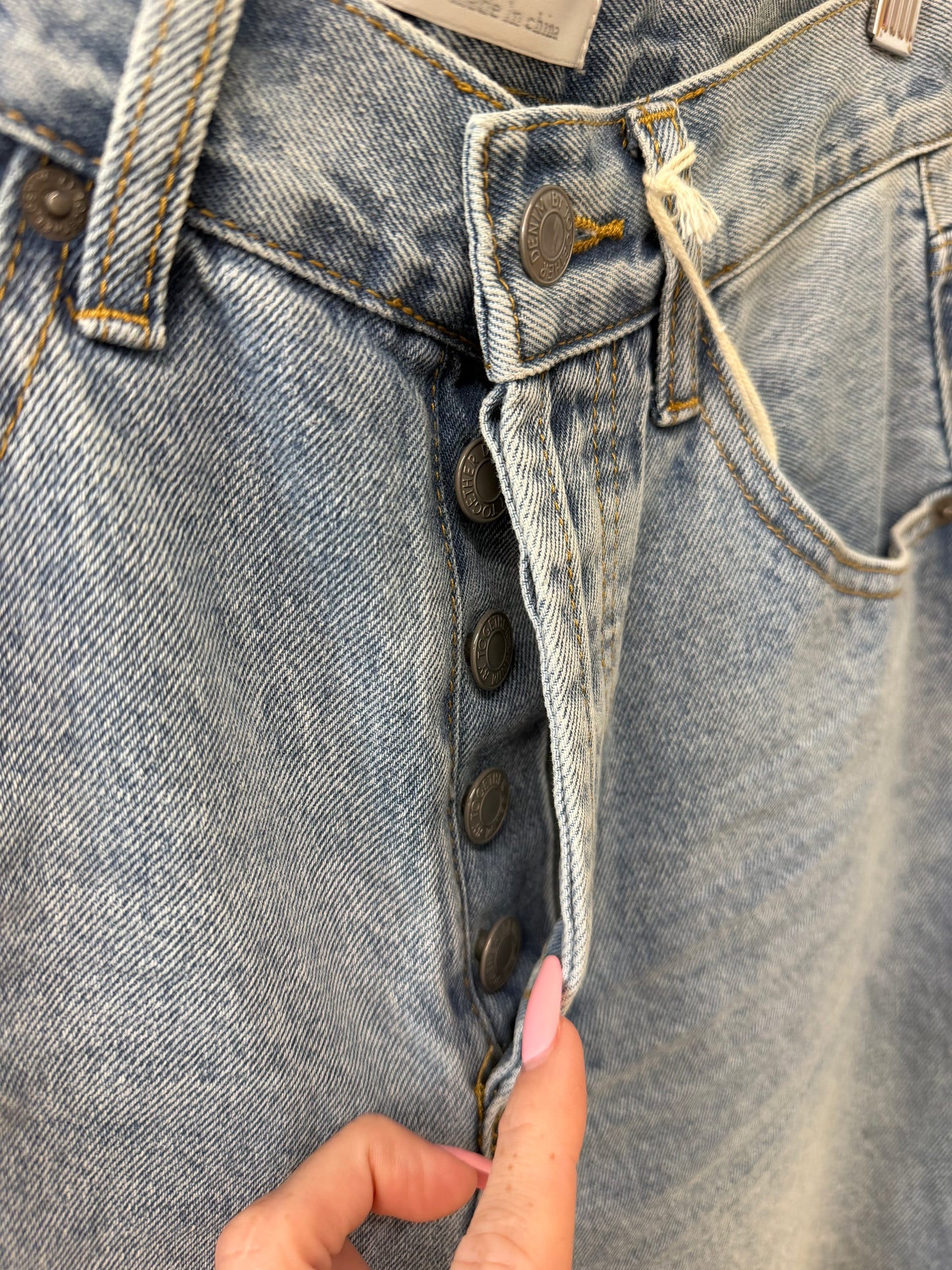 By Together Long Denim Shorts