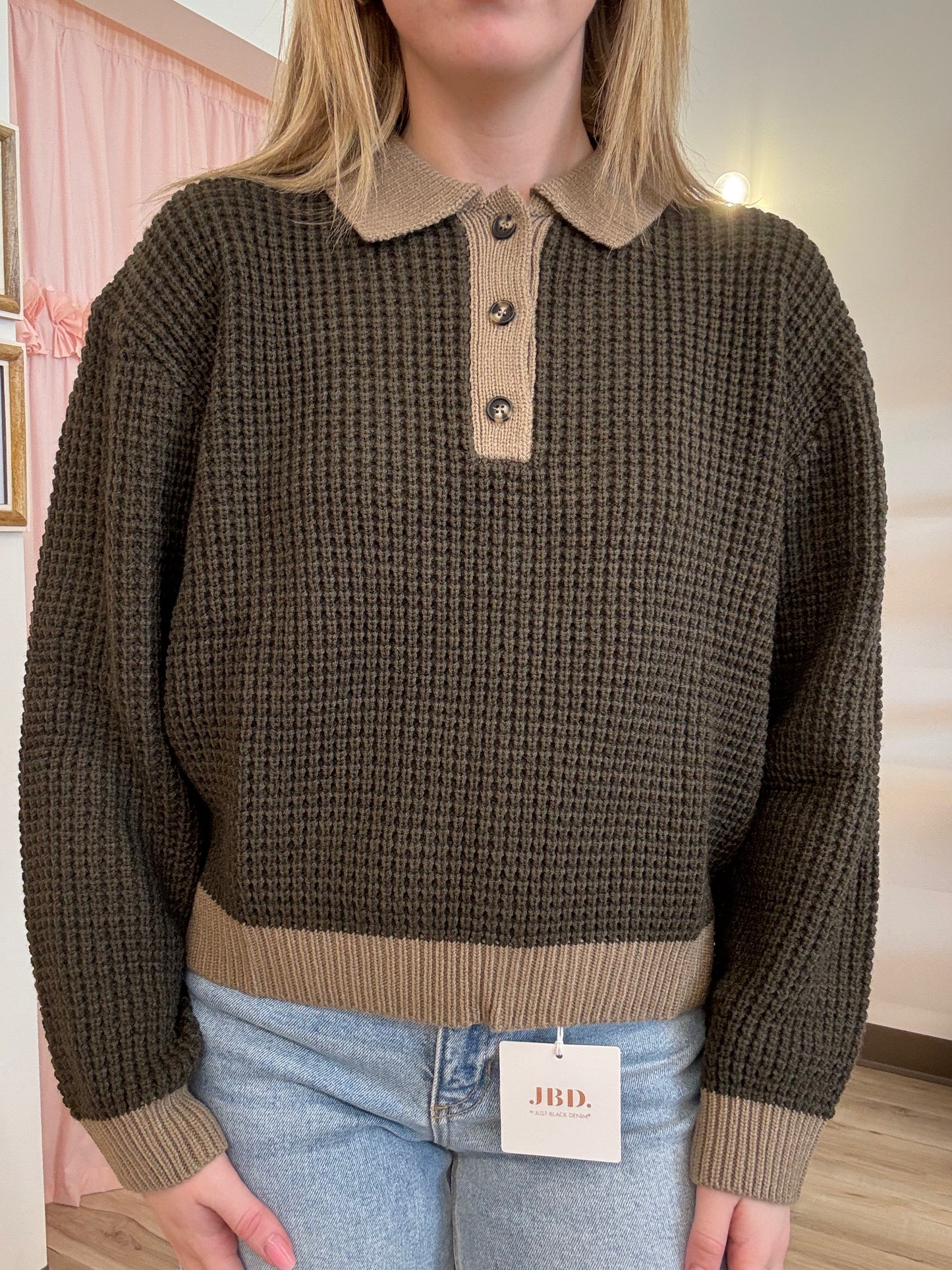 Ellis Waffle Polo