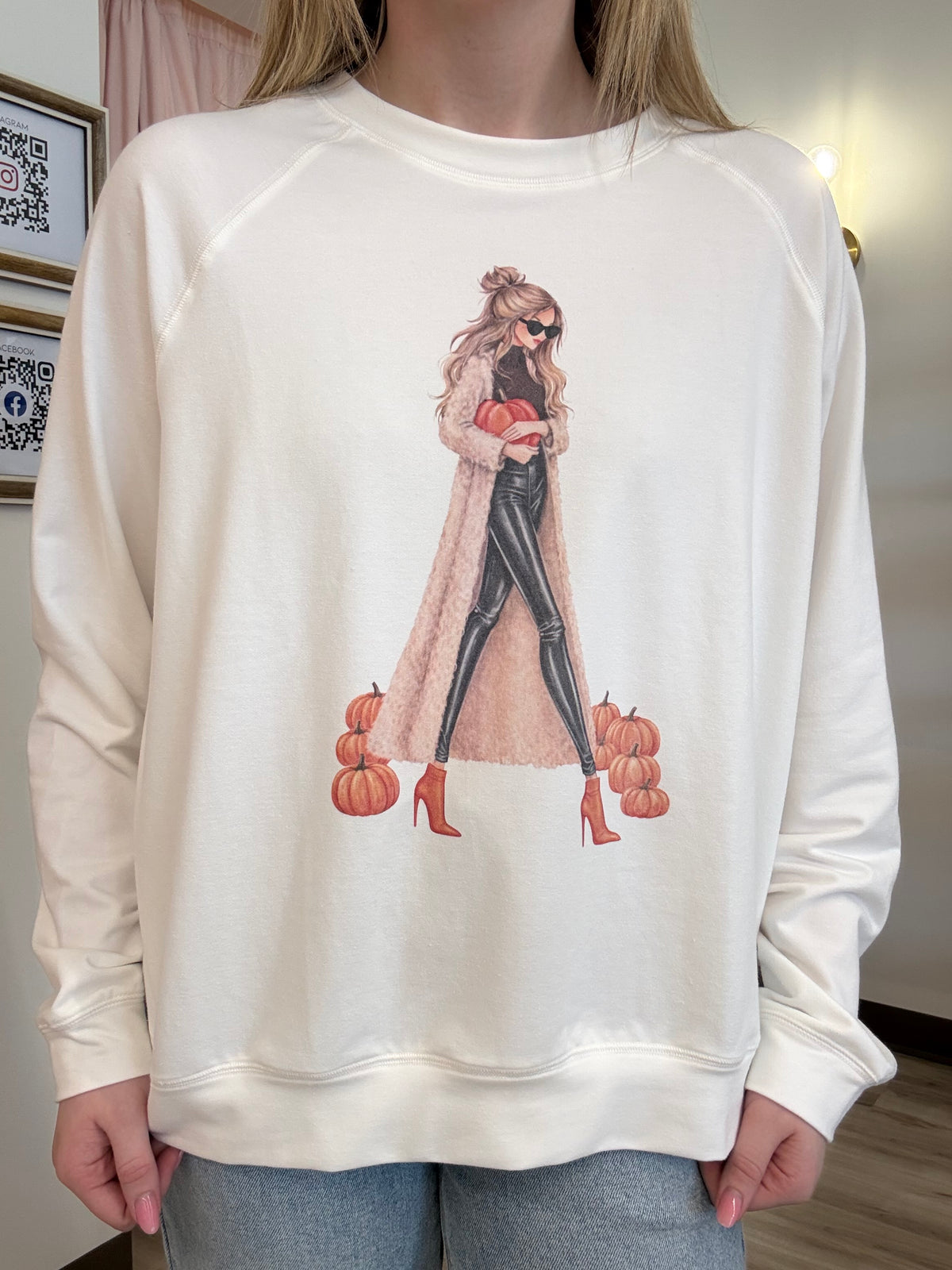 Fall Pumpkin Woman Sweatshirt