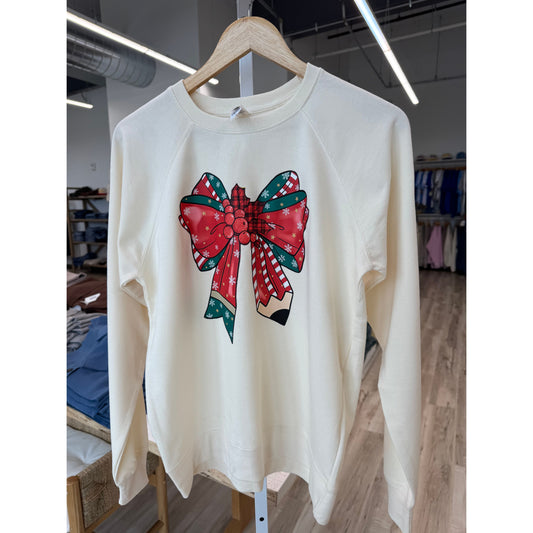 Teacher Bow Sweatshirt