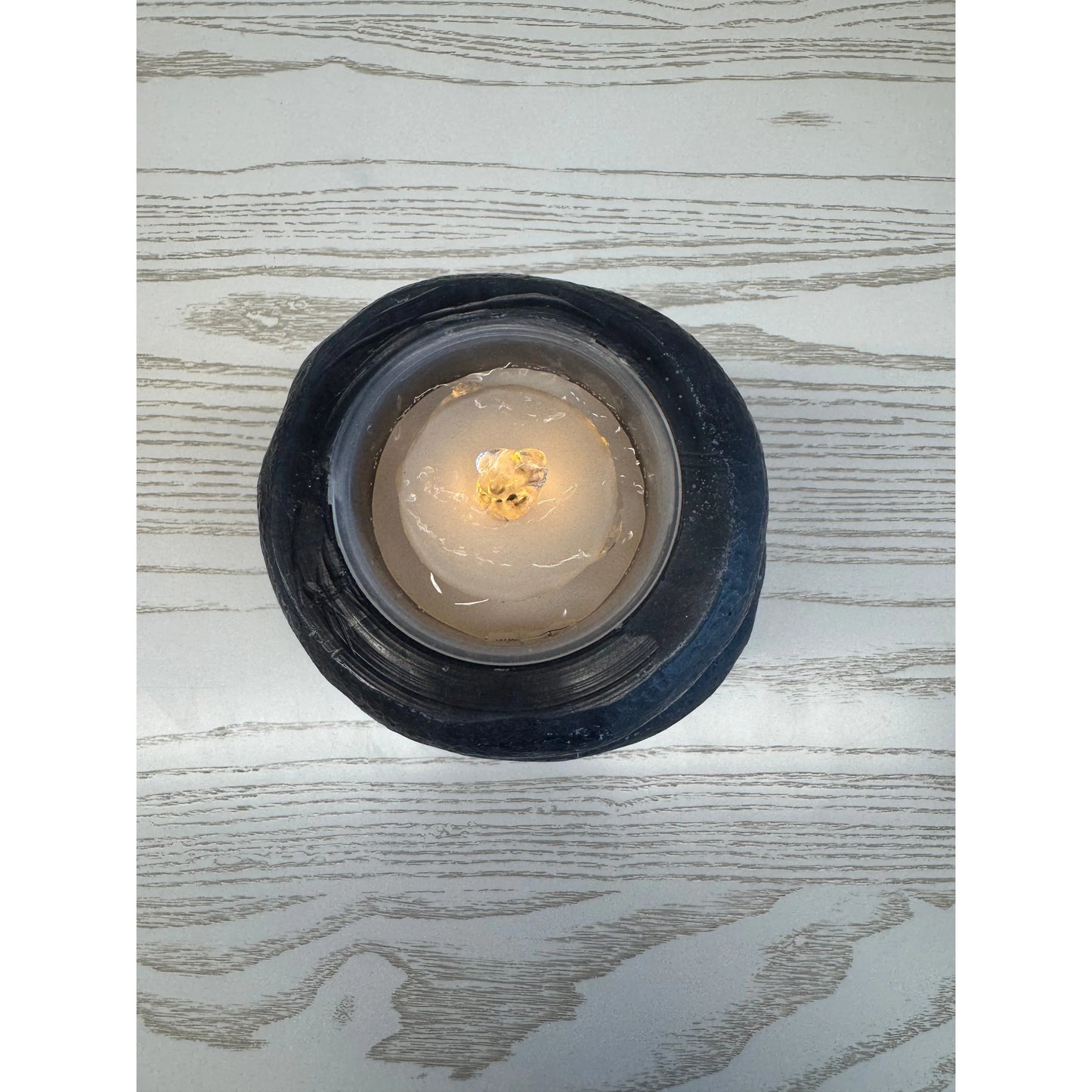 Top view of a lighted water fountain