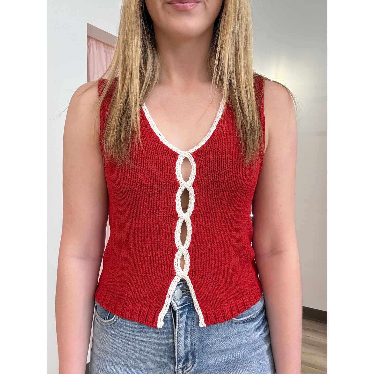 Summer Stitch Sweater Tank