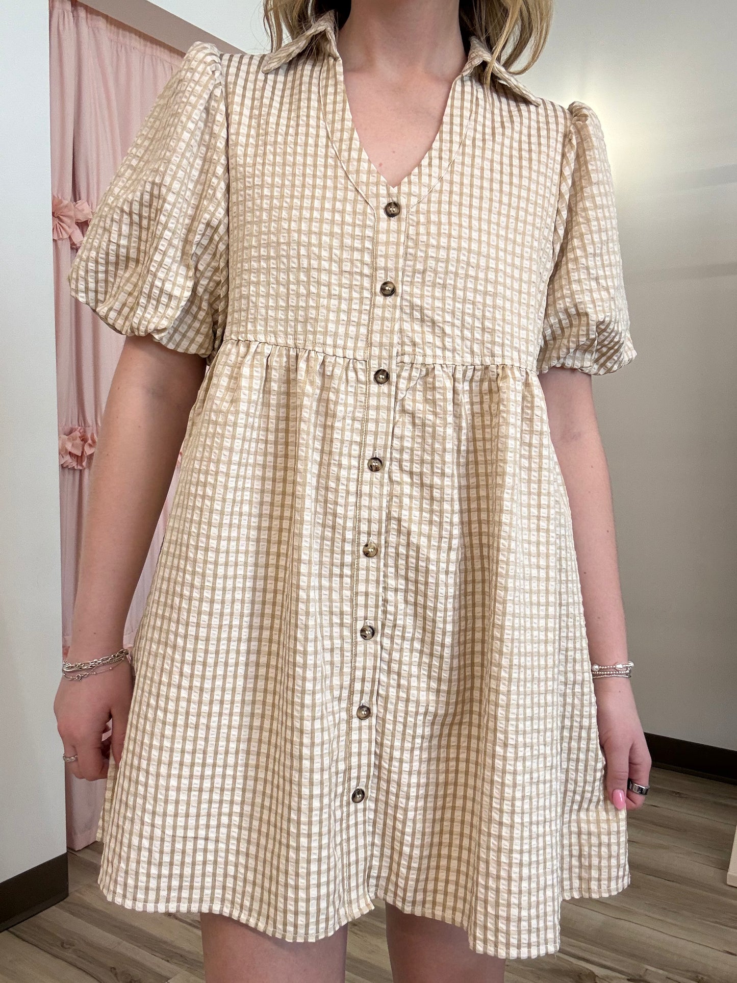 Cheyenne Gingham Mini Dress