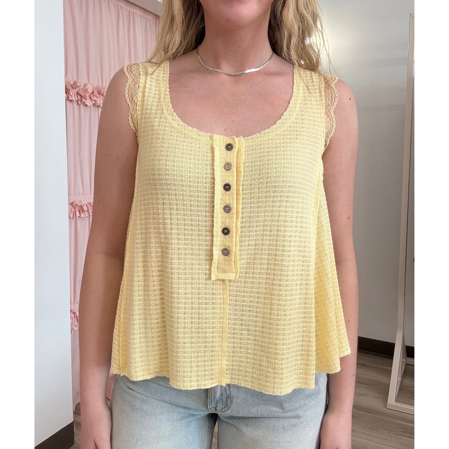 Sunshine Lace Tank