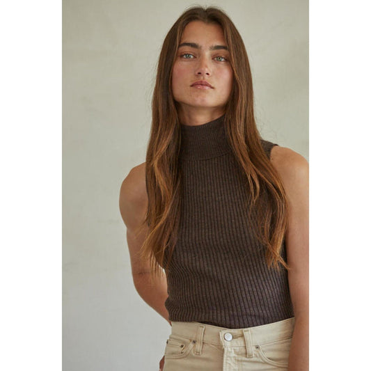 Lola Sleeveless Turtleneck Sweater