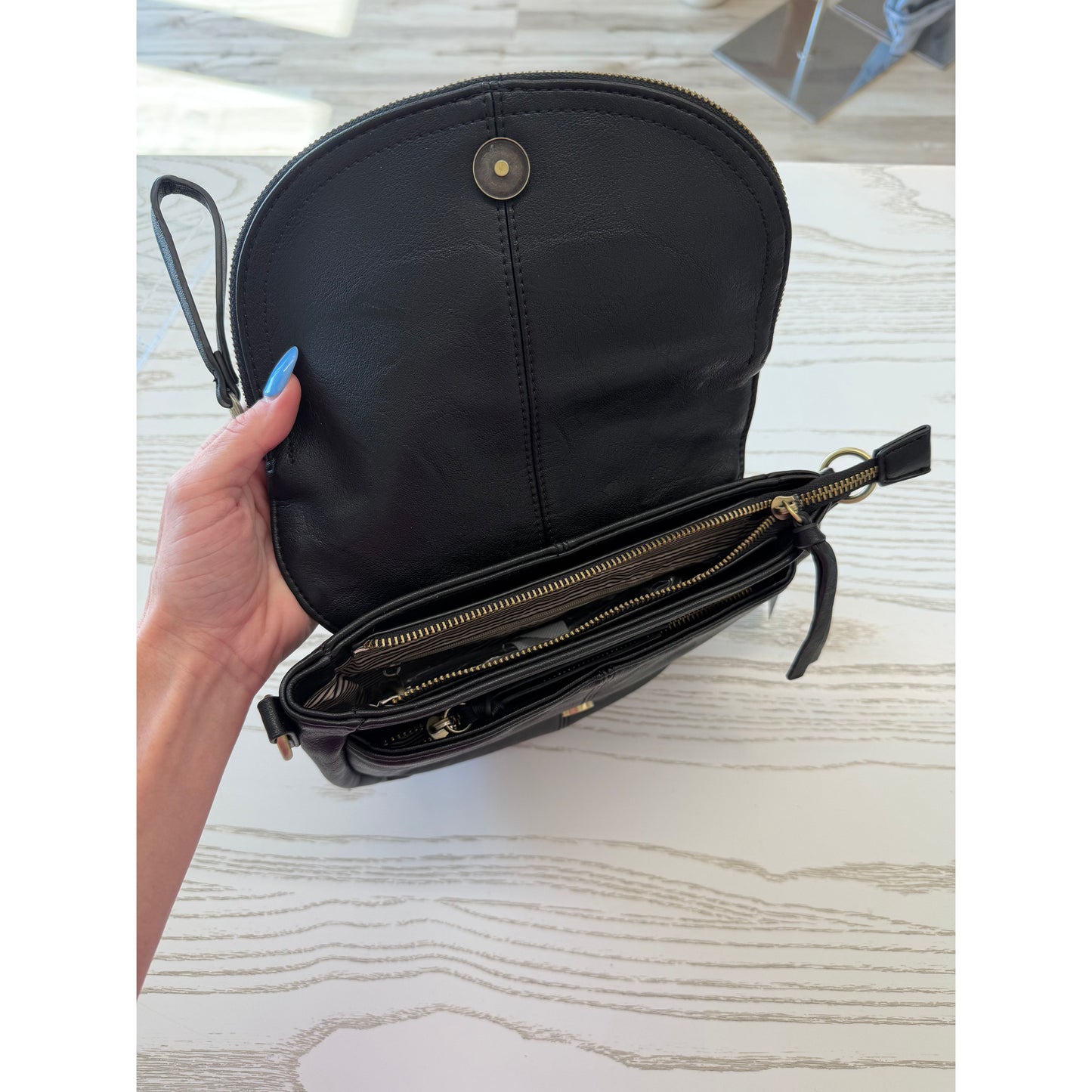 Helene Small Saddle Crossbody