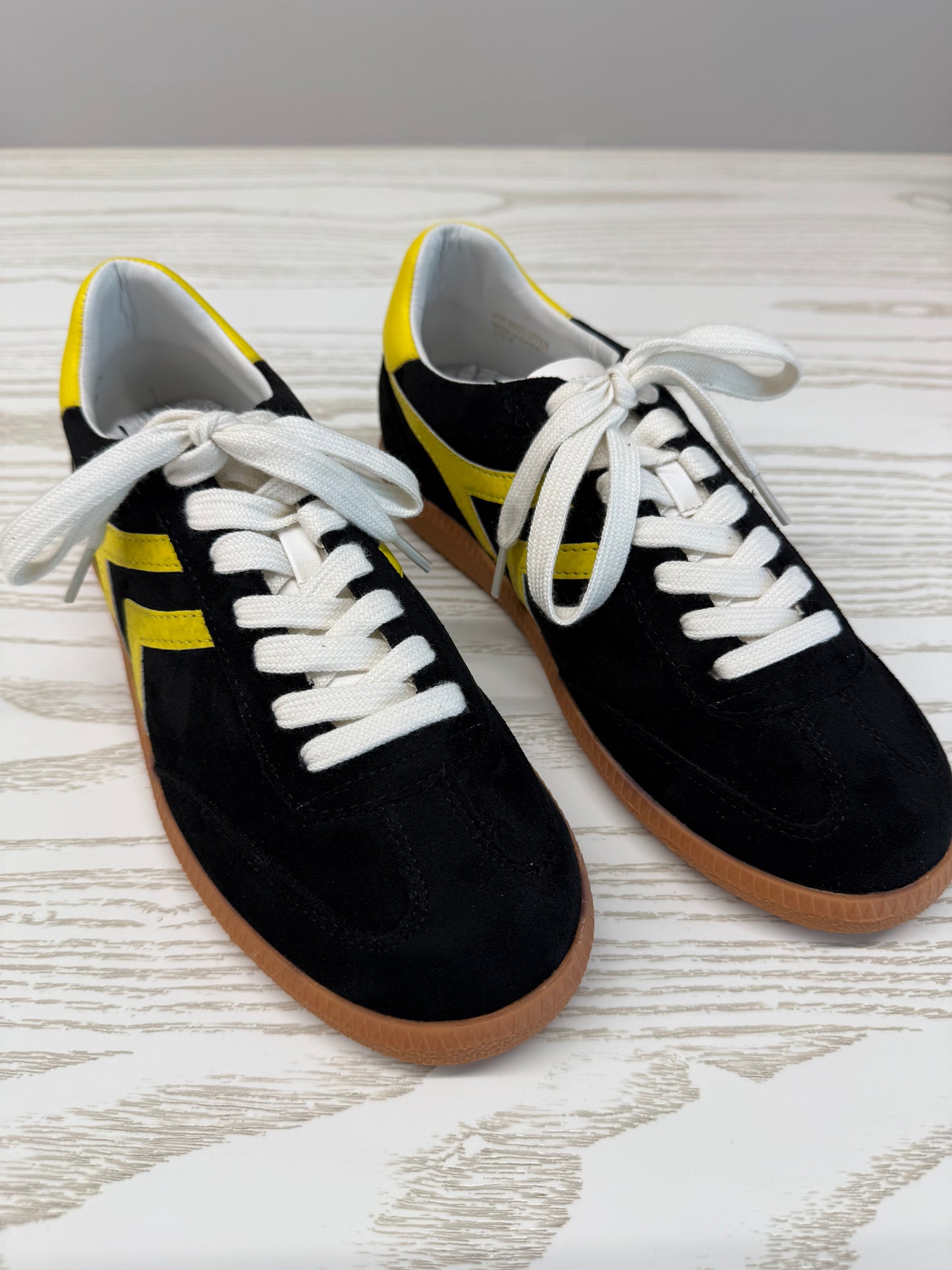 Black and Yellow Sneakers