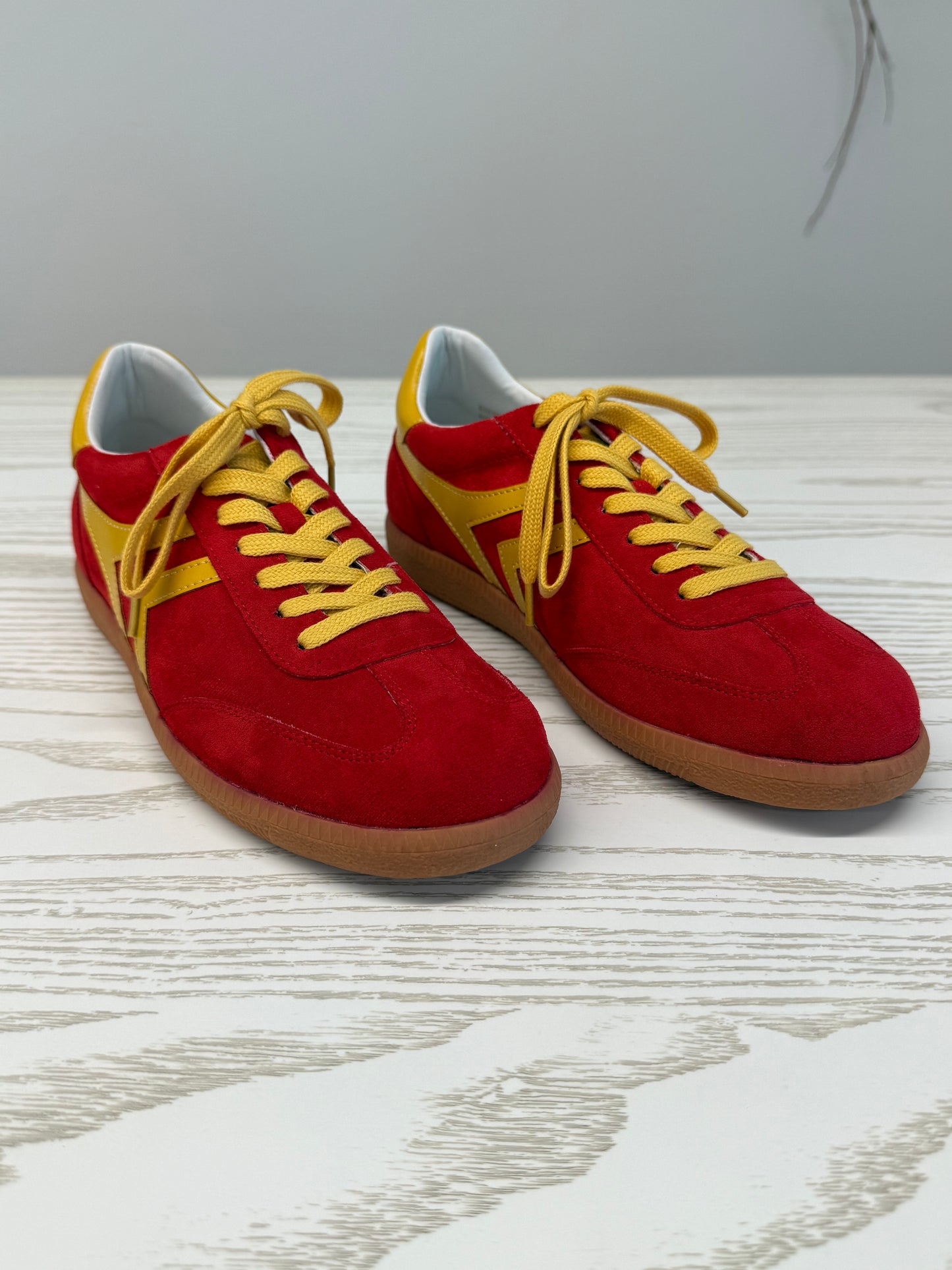 Red and Yellow Sneakers