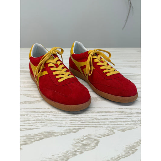 Red and Yellow Sneakers