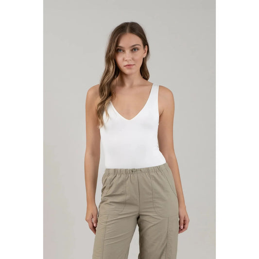 Reversible V Neck Bodysuit