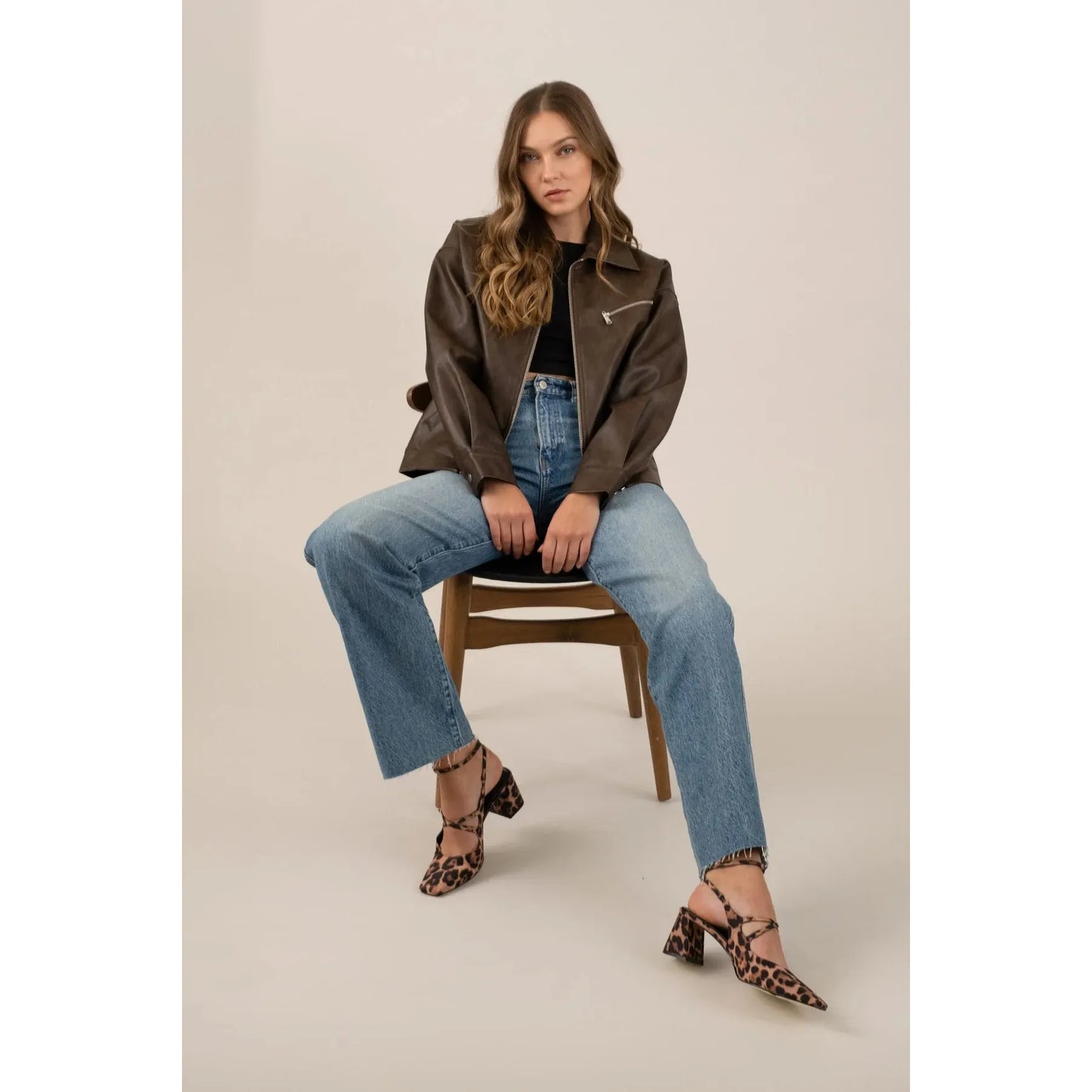 Faux Leather Jacket