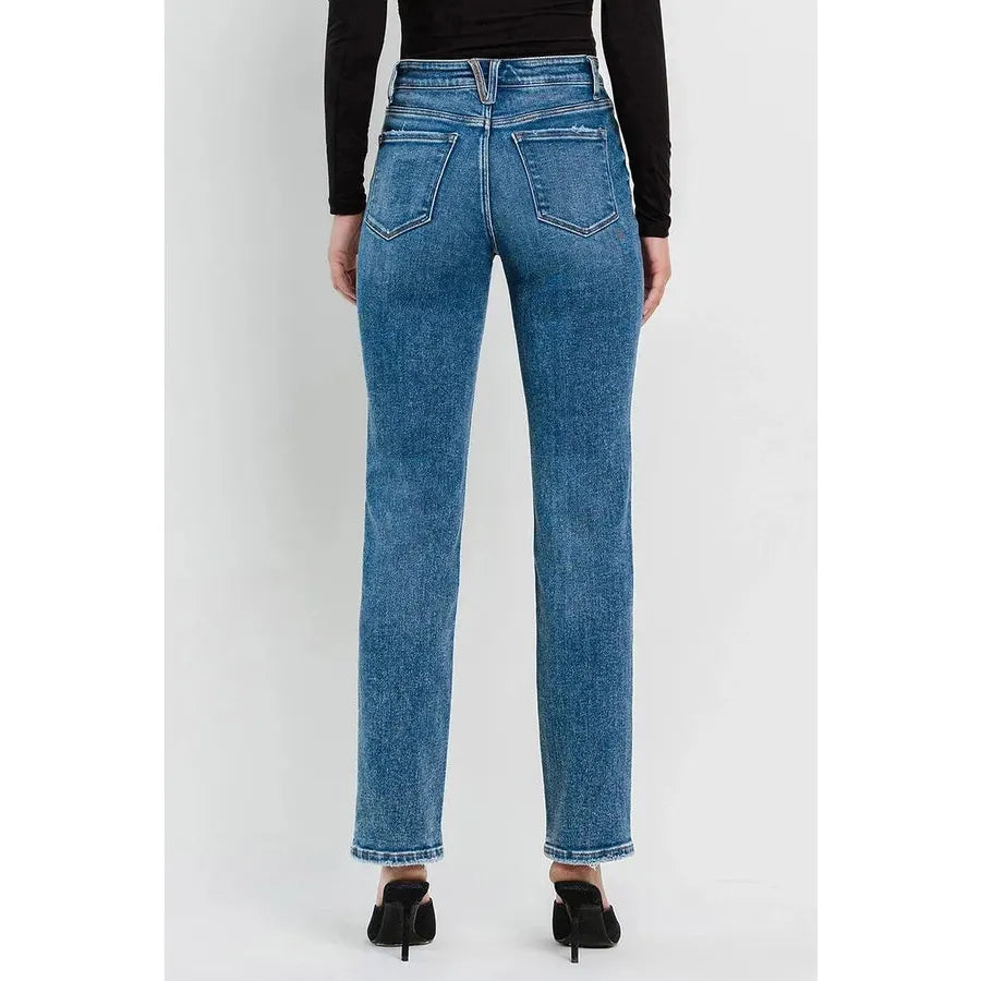 Flying Monkey High Rise Straight Jeans