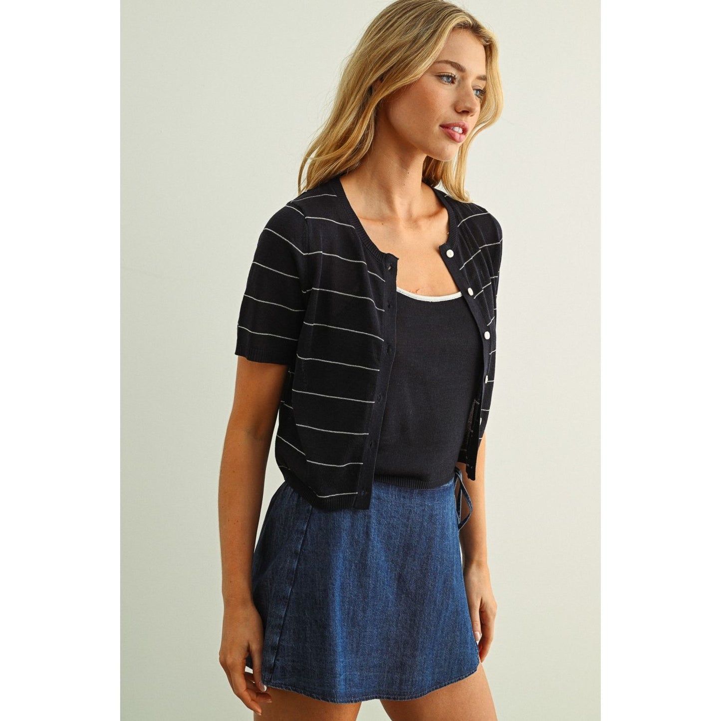 Newport Stripe Knit Cardigan