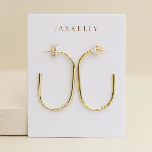 JaxKelly Open Large Hoop Earrings