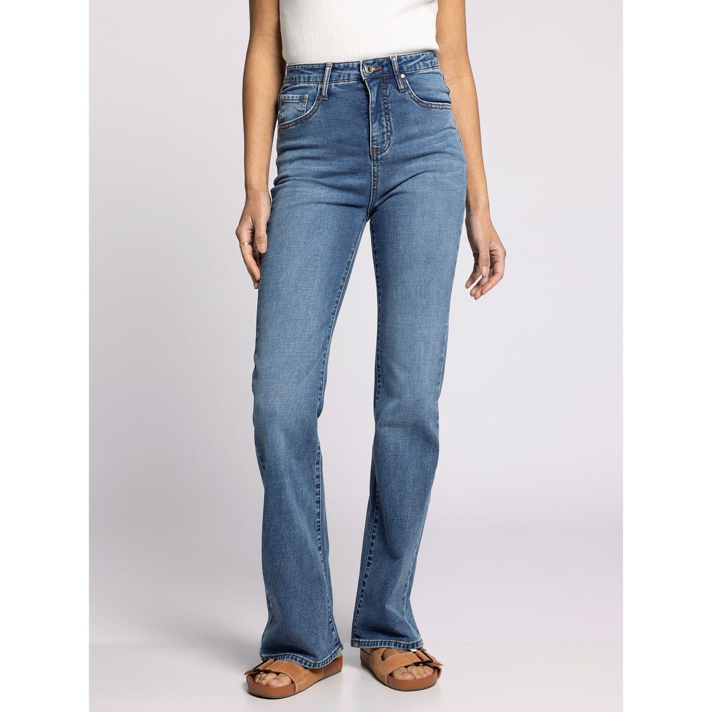 Jude Mid Rise Boot Cut Jean