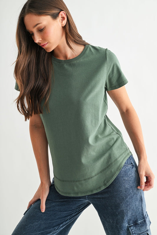 Essential Curved Hem Tee