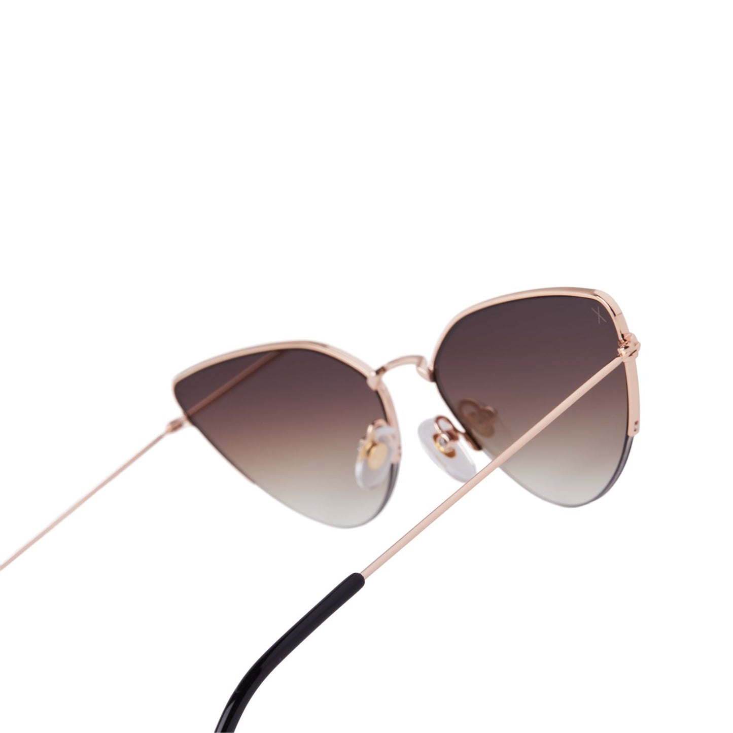 Fairfax Brushed Gold Brown Sunglasses