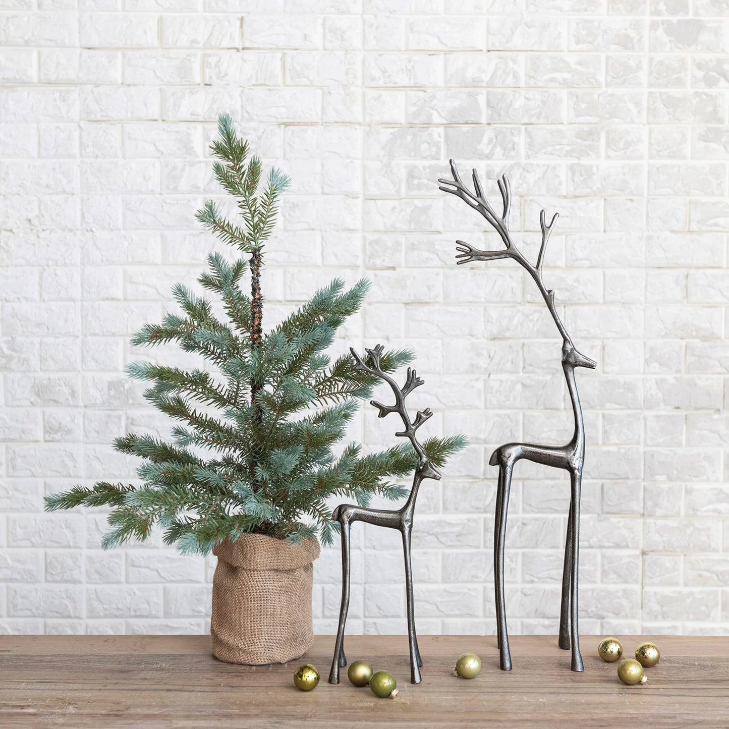 Black Aluminum Reindeer