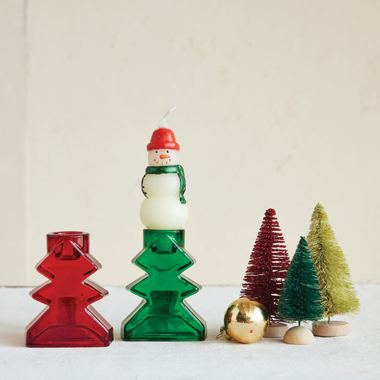 Glass Tree Taper Holder